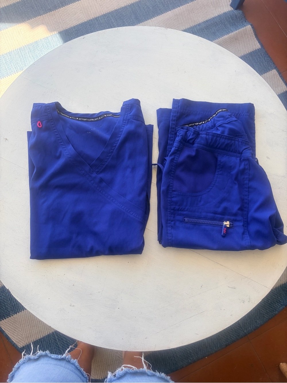 Koi Lite Scrub Set Royal Blue ladies Small